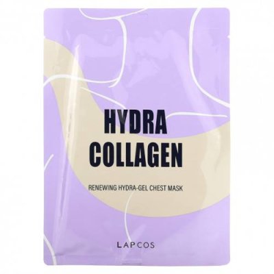 Lapcos, Hydra Collagen, Renewing Hydra-Gel Chest Beauty Mask, 1 Sheet, 1.14 oz (40 g) Тканевые маски / Аптека | V4.Market