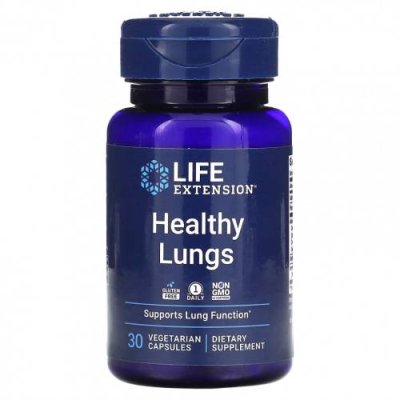 Life Extension, Healthy Lungs, 30 вегетарианских капсул Босвеллия / Аптека | V4.Market