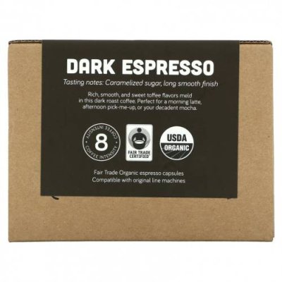 Portland Coffee Roasters, Dark Espresso, капсулы для эспрессо, 30 шт. Эспрессо / Аптека | V4.Market