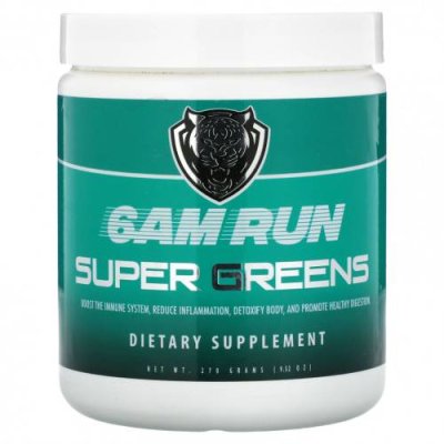 6AM Run, Super Greens, 270 г (9,52 унции) Зеленые смеси / Аптека | V4.Market