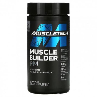 Muscletech, Muscle Builder PM, Формула восстановления на ночь, 90 капсул Восстановление после тренировки / Аптека | V4.Market