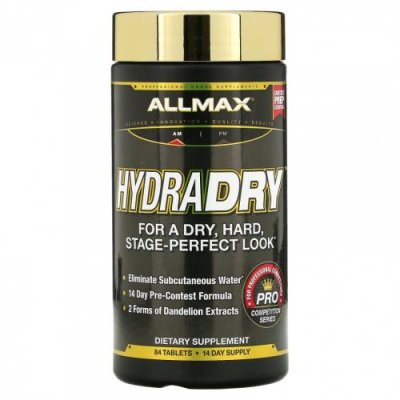 ALLMAX Nutrition, HydraDRY, 84 Tablets Мочегонные таблетки / Аптека | V4.Market