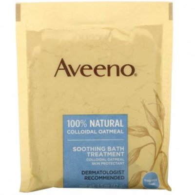 Aveeno, Active Naturals, успокаивающее средство для ванны, без запаха, 8 пакетиков для ванны одноразового применения, 42 г (1,5 унции) каждый. Соли и масла для ванн / Аптека | V4.Market