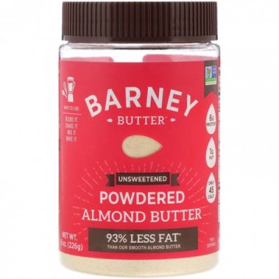 Barney Butter, Powdered Almond Butter, Unsweetened, 8 oz (226g) Миндаль / Аптека | V4.Market