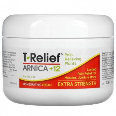 MediNatura, T-Relief, Plant-Based Extra Strength Pain Cream, 8 oz Средства для местного применения и мази / Аптека | V4.Market