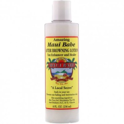 Maui Babe, After Browning Lotion, лосьон после загара для улучшения цвета загара и ухода за кожей, 236 мл Автозагар / Аптека | V4.Market