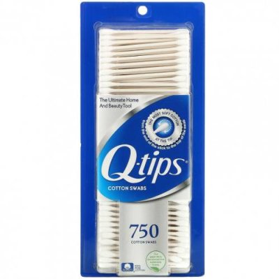 Q-tips, Original Cotton Swabs, 750 Swabs Ватные шарики и палочки / Аптека | V4.Market