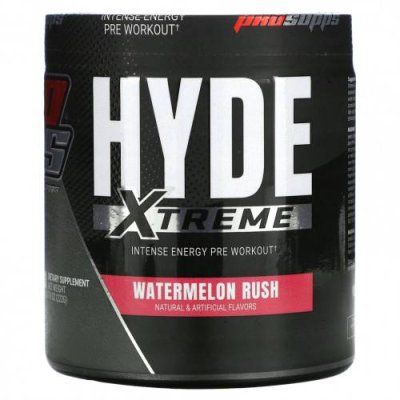 ProSupps, Hyde Xtreme, интенсивная энергия перед тренировкой, арбуз, 222 г (7,8 унции) Кофеин / Аптека | V4.Market