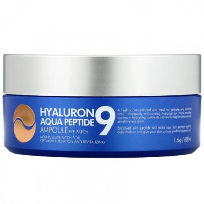 Medi-Peel, Hyaluron Peptide 9, патчи для глаз, увлажняющие, 60 шт. Увлажняющие маски / Аптека | V4.Market