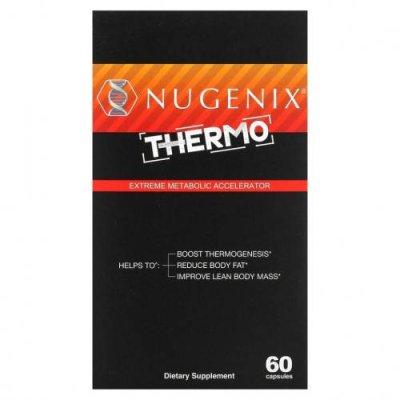 Nugenix, Thermo, экстремальный ускоритель метаболизма, 60 капсул Диетические средства / Аптека | V4.Market