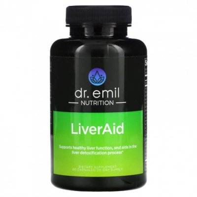 Dr Emil Nutrition, LiverAid, 60 капсул Препараты для печени / Аптека | V4.Market