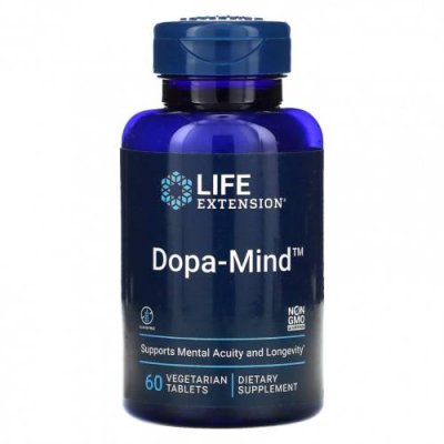 Life Extension, Dopa-Mind, 60 вегетарианских таблеток Препараты для памяти и когнитивных функций / Аптека | V4.Market