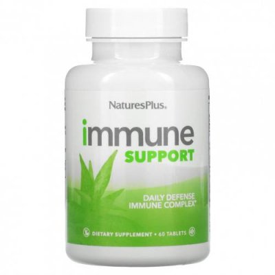 NaturesPlus, Immune Support, Daily Defense Immune Complex, 60 Tablets Препараты на основе трав / Аптека | V4.Market