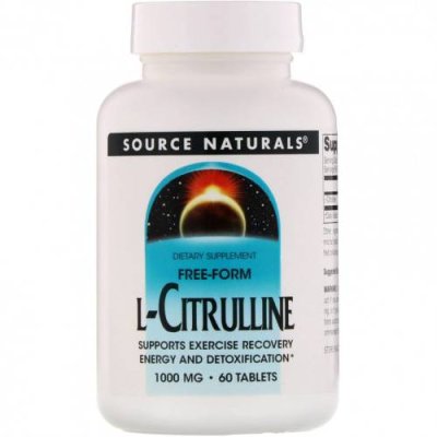 Source Naturals, L-цитруллин, 1000 мг, 60 таблеток L-цитруллин / Аптека | V4.Market