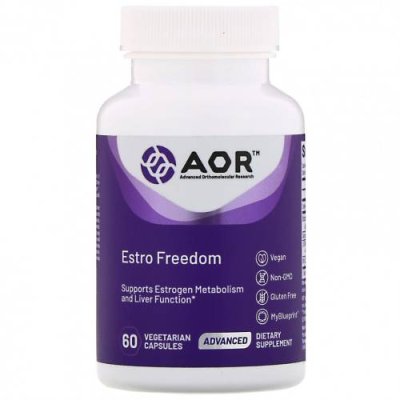 Advanced Orthomolecular Research AOR, Estro Freedom, 60 вегетарианских капсул Женские гормональные средства / Аптека | V4.Market