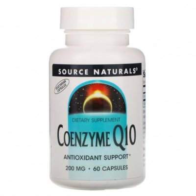 Source Naturals, коэнзим Q10, 200 мг, 60 капсул Коэнзим Q10 (CoQ10) / Аптека | V4.Market