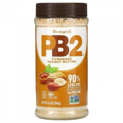 PB2 Foods, PB2, Арахисовое масло в порошке, 6,5 унций (184 г) Арахис / Аптека | V4.Market