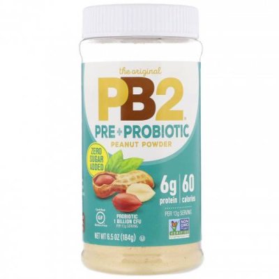 PB2 Foods, The Original PB2, арахисовый порошок с пре- и пробиотиками, 184 г (6,5 унции) Арахис / Аптека | V4.Market