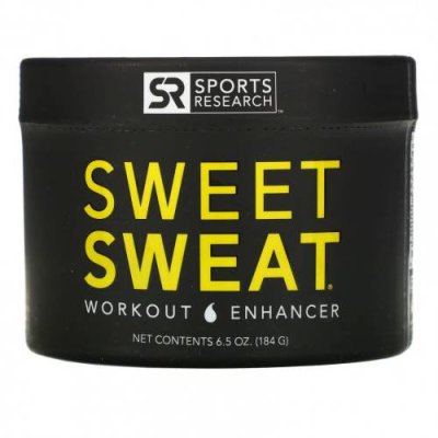 Sports Research, Sweet Sweat, средство для тренировок, 184 г (6,5 унции) Усилитель тренировки / Аптека | V4.Market