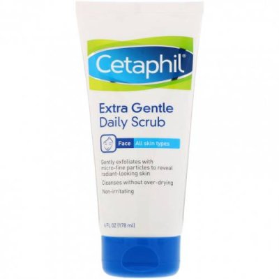 Cetaphil, Extra Gentle, скраб для ежедневного использования, 178 мл Эксфолиаторы и скрабы / Аптека | V4.Market