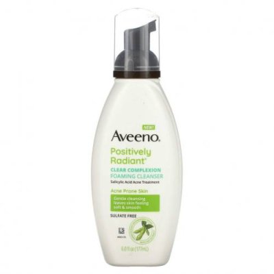 Aveeno, Active Naturals, Clear Complexion, Foaming Cleanser, 6 fl oz Очищающие средства для лица / Аптека | V4.Market