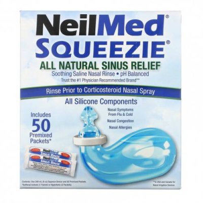 Squip, Squeezie, All Natural Sinus Relief, 1 Kit Промывание носа и пазух / Аптека | V4.Market