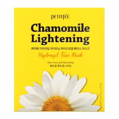 Petitfee, Chamomile Lightening, гидрогелевые маски для лица, 5 шт. по 32 г (1,12 унции) Увлажняющие маски / Аптека | V4.Market