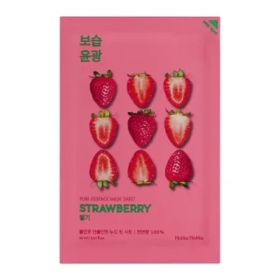 HOLIKA HOLIKA Маска тканевая освежающая Пьюр Эссенс, клубника / Pure Essence Mask Sheet Strawberry 20 мл / Маски | Товары для красоты | V4.Ru: Маркетплейс