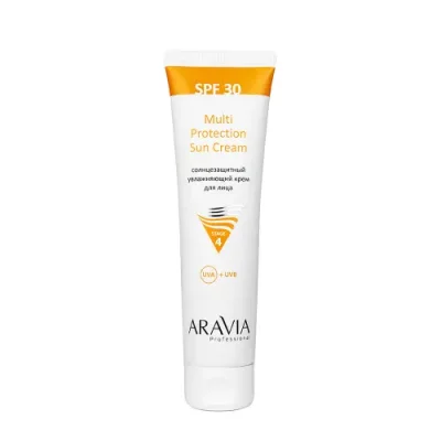 ARAVIA Крем солнцезащитный увлажняющий лица SPF 30 / Multi Protection Sun Cream SPF 30 100 мл / Кремы | Товары для красоты | V4.Ru: Маркетплейс