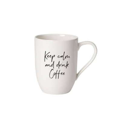 Villeroy & Boch Кружка 340 мл "Keep calm and drink coffee", белая Statement Villeroy & Boch / Кружки | Товары для дома | V4.Ru: Маркетплейс