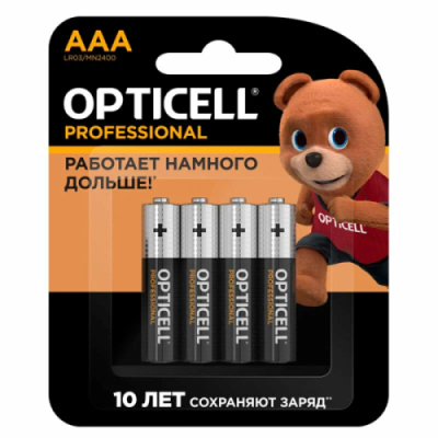 Элемент питания  Opticell Professional AAA 4шт. / Прочее | Электроника | V4.Ru: Маркетплейс