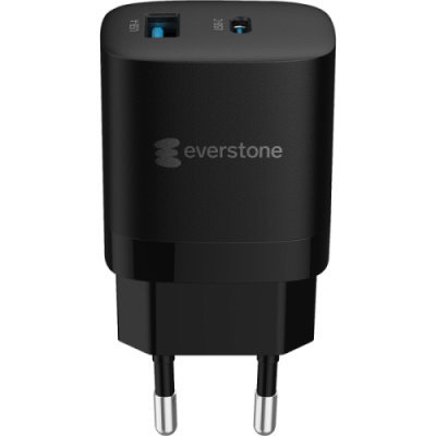 Зарядное устройство сетевое Everstone EV-AC-PD30QC GaN 33W QC3.0 USB, PPS PD Type-C, черное / Зарядные устройства | Электроника | V4.Ru: Маркетплейс