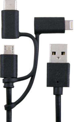 Кабель Bron USB-Lightning/microUSB/Type-C / Кабели и адаптеры | Электроника | V4.Ru: Маркетплейс