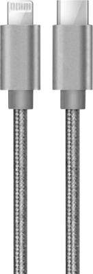 Кабель Bron Type-C - Lightning 1,2 м, серый / Кабели и адаптеры | Электроника | V4.Ru: Маркетплейс