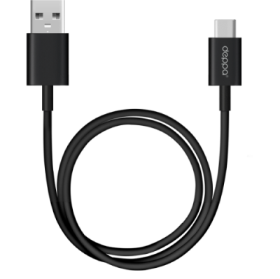 Кабель Deppa USB Type-A - USB Type-C, черный (1,2 метра) / Кабели и адаптеры | Электроника | V4.Ru: Маркетплейс