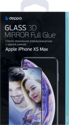 Защитное стекло Deppa Mirror для Apple iPhone XS Max 3D Full Glue (черная рамка) / Защитные стекла и пленки | Электроника | V4.Ru: Маркетплейс