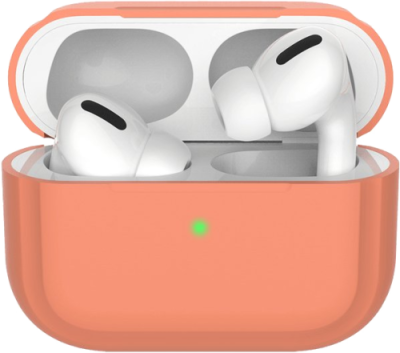 Чехол Deppa для футляра наушников Apple AirPods Pro, силикон, персиковый / Чехлы | Электроника | V4.Ru: Маркетплейс