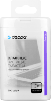 Салфетки чистящие Deppa 100 шт / Товары для здоровья | Электроника | V4.Ru: Маркетплейс