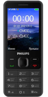 Телефон Philips Xenium E185 Черный / Кнопочные телефоны | Электроника | V4.Ru: Маркетплейс