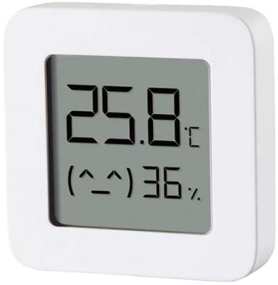 Датчик температуры и влажности  Xiaomi Temperature and Humidity Monitor 2, белый (NUN4126GL) / Видеонаблюдение и системы безопасности | Электроника | V4.Ru: Маркетплейс