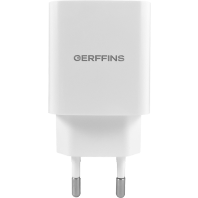 Зарядное устройство сетевое Gerffins USB-A 2,4A, белое / Зарядные устройства | Электроника | V4.Ru: Маркетплейс