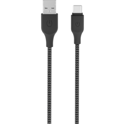 Кабель Gerffins USB-A - Type-C, 1м., черно-серый / Кабели и адаптеры | Электроника | V4.Ru: Маркетплейс