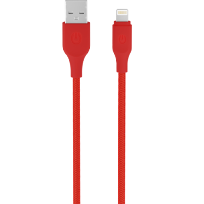 Кабель Gerffins USB-A -  Lightning, 1м., красный / Кабели и адаптеры | Электроника | V4.Ru: Маркетплейс