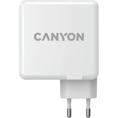 Зарядное устройство сетевое Canyon H-100 2USB-C/A 100W, белый (GaN) / Зарядные устройства | Электроника | V4.Ru: Маркетплейс