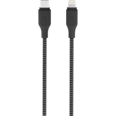 Кабель Gerffins USB-C -  Lightning, 1м., черно-серый / Кабели и адаптеры | Электроника | V4.Ru: Маркетплейс