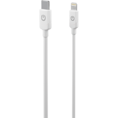 Кабель Gerffins USB-C -  Lightning, 1м., белый / Кабели и адаптеры | Электроника | V4.Ru: Маркетплейс