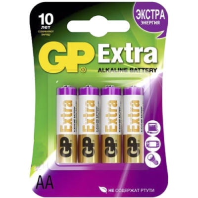 Батарейка  GP Extra Alkaline 15A-LR03 4шт. / Прочее | Электроника | V4.Ru: Маркетплейс