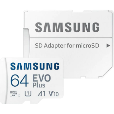 Карта памяти Samsung Evo Plus MB-MC64KA MicroSD 64 ГБ class 10 (с адаптером SD) / Карты памяти | Электроника | V4.Ru: Маркетплейс