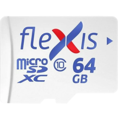 Карта памяти Flexis MicroSD 64 ГБ class 10 (с адаптером) / Карты памяти | Электроника | V4.Ru: Маркетплейс