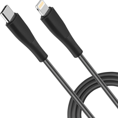 Кабель Stellarway USB-C/Lightning 2,4А 1м, черный / Кабели и адаптеры | Электроника | V4.Ru: Маркетплейс